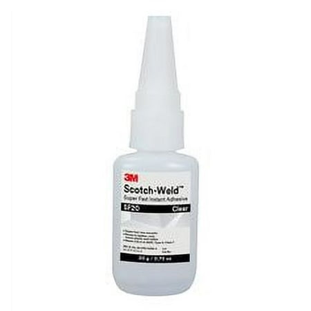 3M Scotch-Weld Super Fast Instant Adhesive SF20, Clear, 20 Gram, 10Bottles/Case