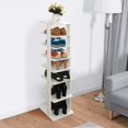 thumbnail image 4 of Costway Wooden Shoes Storage Stand 7 Tiers Shoe Rack Organizer Multi-shoe Rack Shoebox, 4 of 10