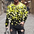 thumbnail image 1 of Blusas y camisas de manga larga con cuello redondo para hombre. Camiseta deportiva estampada para San Valentín. Camiseta de manga larga con cuello redondo. Blusas de licra para hombre., 1 of 5