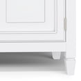 thumbnail image 5 of Simpli Home Connaught 51 inch Wide Solid Wood Traditional Entryway Storage Cabinet in White, 5 of 13