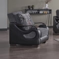 thumbnail image 5 of Ottomanson Convertible Accent Armchair with Hidden Storage, Firm Comfort Seating, Gray, 5 of 5