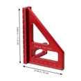 thumbnail image 2 of unbranded Triangular De Aluminio Para Medición De Madera Con Función Doble 45 90, 2 of 6