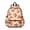 Geometric Circle Orange, variant on Geometric Square White Pattern Backpack for School, Cute School Bag with Adjustable Shoulder Straps and Padded Back, 13.4"x11"x4.7"