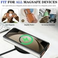 thumbnail image 7 of Allytechgroup 2 in 1 Wallet Case for Samsung Galaxy Z Fold 7, Detachable Magnetic Cards Slots Shockproof Wireless Charging Support Anti-Scratch PU Leather Phone Cover for Galaxy Z Fold 7, Brown, 7 of 7