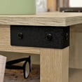 thumbnail image 5 of Sauder Bridge Acre Orchard Oak L-Shaped Home Office Desk, Orchard Oak Finish Finish, 5 of 11