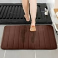 thumbnail image 4 of Wdhugt Memory Foam Bath Mat Rug Carpet Bedroom Mat Non Slip Bathroom Foot Mat Ultra Soft And Non-Slip Bathroom Rugs Water Absorbent And Machine Washable Bath Rug Comfortable Thick Bath Rugs 24" X 16", 4 of 7