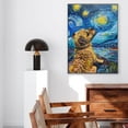 thumbnail image 5 of Hudo Starry Night Border Terrier Canvas Print - Van Gogh Inspired Dog Poster Wall Art Decor, 5 of 5