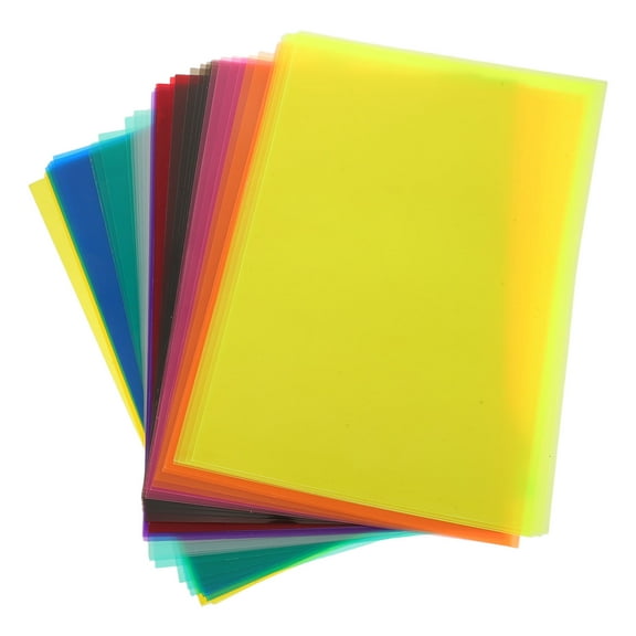 OUNONA Multi-Color Cellophane Sheets Plastic Wrap Paper for Light Diffusion and Creative Home Crafting Use