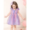 thumbnail image 4 of IDOPIP Toddler Baby Girls Butterfly Birthday Dress 3D Butterfly Wedding Party Ruffle Tutu Dresses, 4 of 7