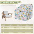 thumbnail image 5 of Renewold Outdoor Patio Chair Covers Lounge Deep Seat Covers Waterproof Funiture Covering for Swivel, Adirondack, Rocking Chairs, 29"W x 33"D x 36"H, Cute Floral Colorful, 5 of 7
