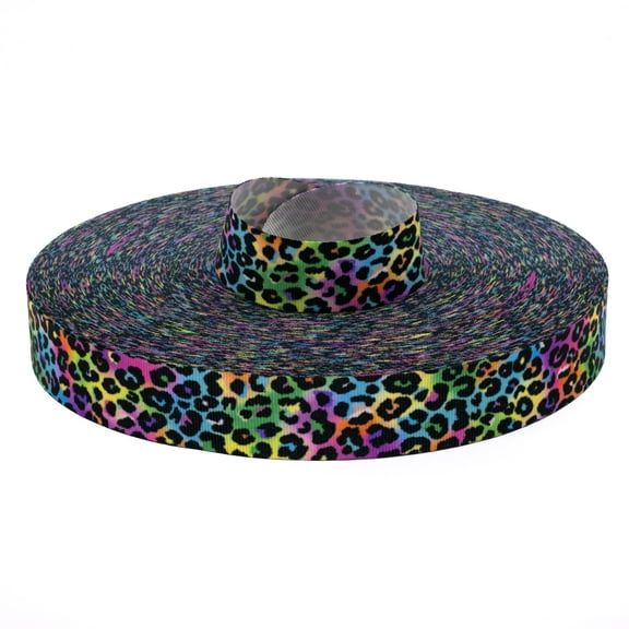 Country Brook Design® 5/8 Inch Electric Leopard Grosgrain Ribbon, 5 Yards
