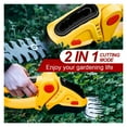 thumbnail image 5 of 2 In 1 24V Cordless Electric Hedge Trimmer 20000RPM Rechargeable Handheld Household Shrub Weeding Pruning Mower Garden Tools ,Easy to Use, 5 of 5