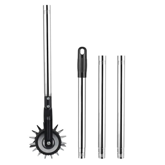 1 Set Stainless Steel Lawn Edger with Wheel Design for Easy Mobility and Neat Lawn Appearance 7.5