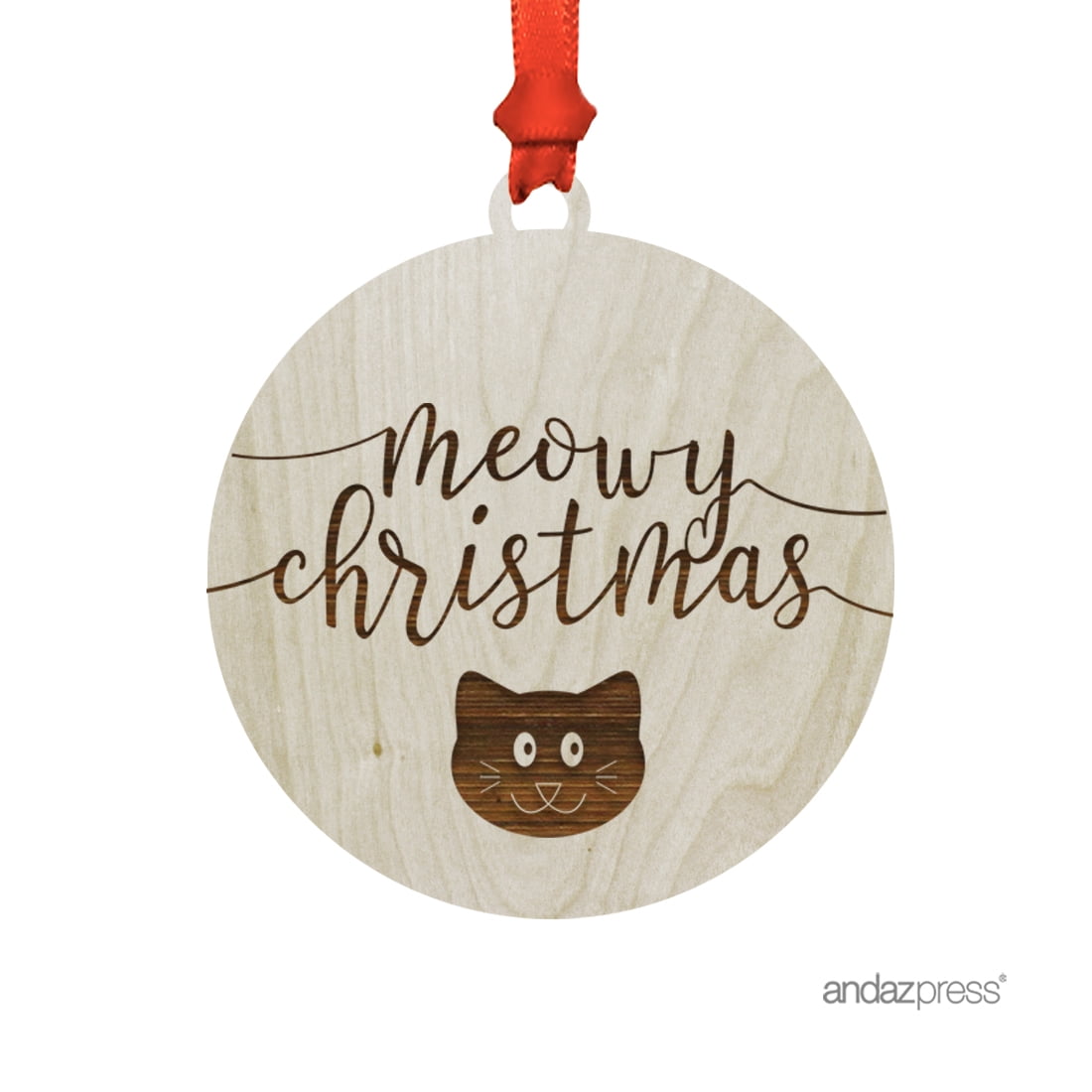 Meowy Christmas Cat Ornament
