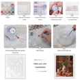 thumbnail image 3 of Paint By Numbers Kit for Adults Beginner - Vintage Red Floral Ceramic Tea Set DIY Canvas Painting Kits for Adults, Frameless Paint By Number for Adults for Home Wall Decor 16x20 Inch, 3 of 7