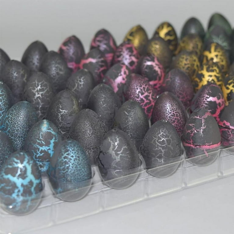 5 Piece Magic Hatching Growing Small Black Cracked Dinosaur