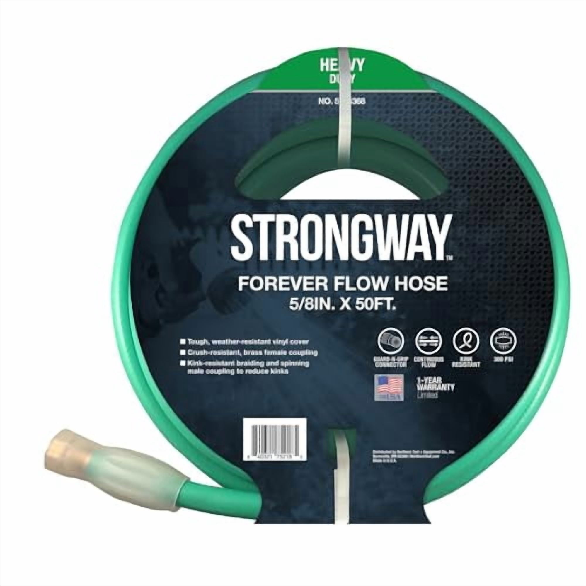 Strongway Forever Flow Water Hose, 5/8in. x 50ft., 350 PSI