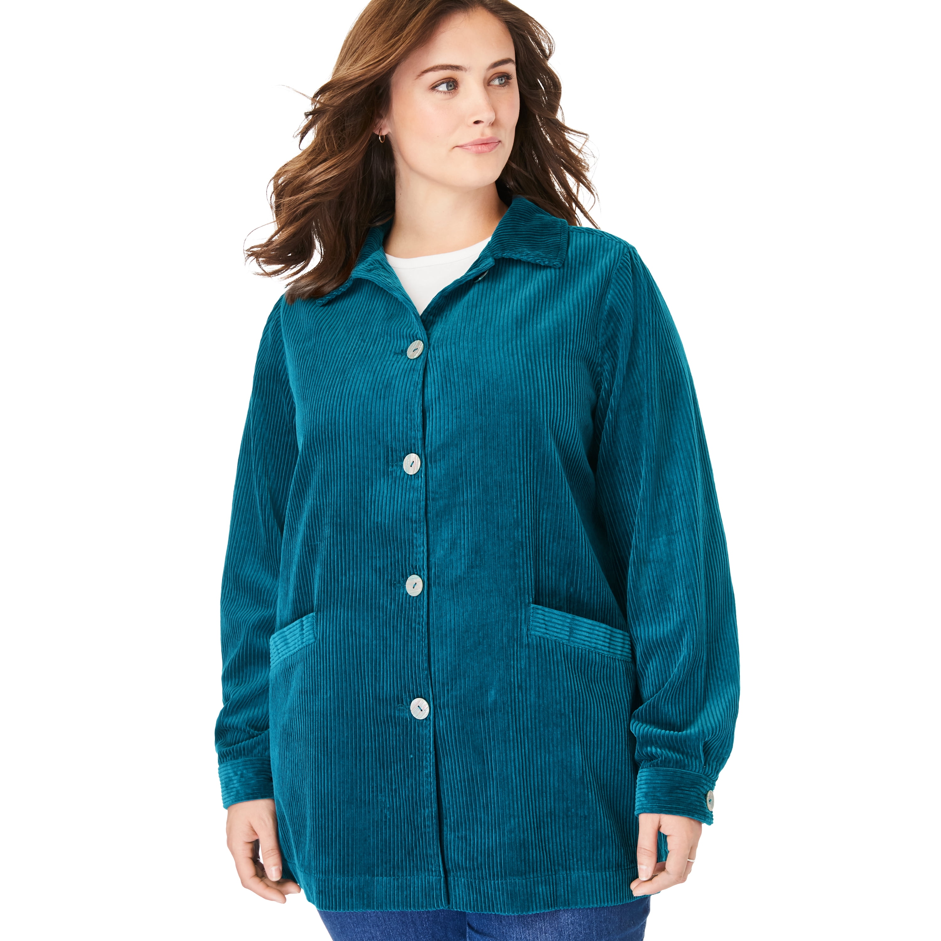 corduroy jacket womens plus size