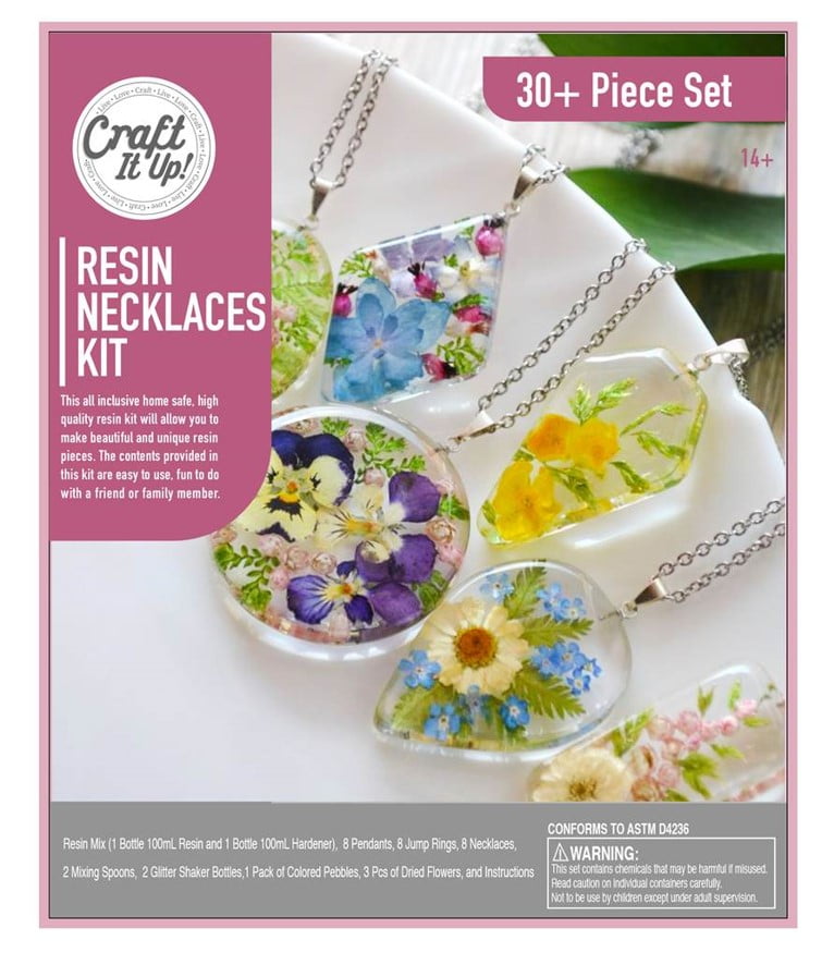 Resin Kit by Craft It Up! Complete Starter Jewelry Making Resin Kit for