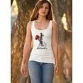 thumbnail image 2 of Schnauzer On Penny Farthing Racerback Tank Women -Fab Funky Designs, Female XX-Large, 2 of 4