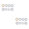 thumbnail image 2 of pitrice Nipples Rings Trendy Comfortable Convenient Piercings Decorative Accessories Pedant Jewelries for Dressing As Shown 8 Pieces 2Set, 2 of 6
