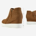 thumbnail image 4 of Dream Pairs Women's Platform Wedge Sneaker Ankle Booties, 4 of 6