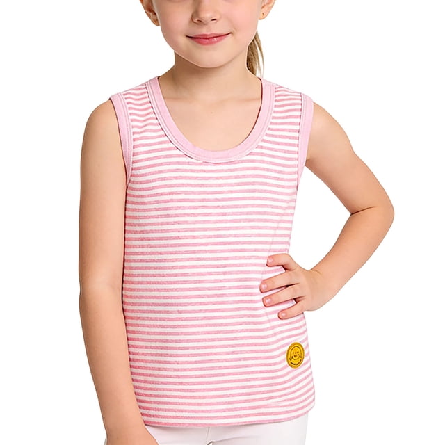 Primavera en el Verano de Moda sin Mangas Rayas Suéter Top para los Niños, Lindo Top de Verano para los Chicos Desgaste Casual