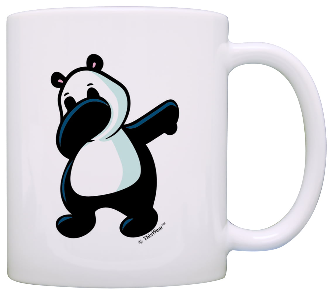 ThisWear Funny Panda Mug Dabbing Panda Bear Funny Meme Dance 11 ounce  Coffee Mug 
