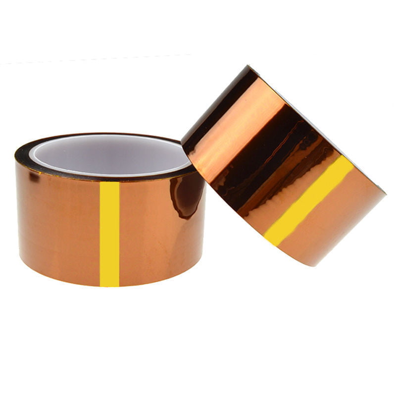 50mm X 100Ft Gold High Temperature Heat Resistant Kapton Tape Polyimide BGA 
