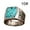 E, variant on Turquoise Ring Lihuang Bohemia Carved Retro Fashion Jewelry for Men and Women - Unique Personality Accessory