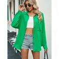 thumbnail image 2 of QWZNDZGR European And American Cross-Border Foreign Trade Women's Clothing 2023 Spring And Summer New Amazon Casual Top Solid Color Fall Shoulder Long Sleeve Shirt Woman, 2 of 9