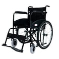 thumbnail image 1 of Silla de Ruedas Todo Terreno con Descansapies | Plegable, Estructura de Acero, Reposapies Abatible, Soporta hasta 100 Kg, 1 of 5