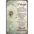 thumbnail image 1 of Home Decoration Tin Signs Dragonfly Dandelion I Thought Of You Today Iron Poster Art Holiday Decoration Outdoor & Indoor Sign Wall Decoration Metal Plaque 8x12 Inch, 1 of 5