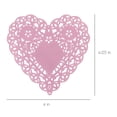 Hygloss 100-Piece 6-Inch Pink Paper Heart Doilies for Crafts and Table ...