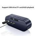 thumbnail image 6 of ZFYXGS Bluetooth Audio Two Built-in Speakers Portable Subwoofer Wireless Radio HiFi Sound Quality Supports 3.5mm USB Flash Drive T-flash, 6 of 7