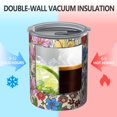 thumbnail image 2 of 12oz Coffee Tumblers Pioneer Flower Stainless Steel Vacuum Insulated Travel Tumbler Coffee Cups Mug with Lid and Straw with Cleaning Brush for Cold & Hot Drinks, 2 of 5