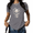 1-Grey, variant on UNISHE Women's Floral Skull Graphic T-Shirt Distressed Daisy Tee Boho Cottagecore Summer Top