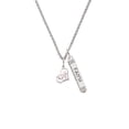 thumbnail image 2 of Delight Jewelry Silvertone Squirrel in Heart - Silvertone Believe Faith Prayer Hope Bar Charm Necklace, 23", 2 of 4