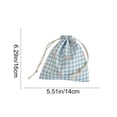 thumbnail image 2 of Bolsas de Regalo de Vacaciones Pequeñas, Bolsa de Almacenamiento a Prueba de Polvo de 14x16cm para Dulces de Pascua, Pequeñas Bolsas de Regalo de Pascua con Cordón, Bolsa de Poliéster Azul para Fiesta, 2 of 6