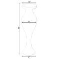 thumbnail image 4 of Decorative Large White Trumpet Design Modern Flower Floor Vase, for Living Room, Entryway or Dining Room, 32 Inch, 4 of 8