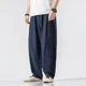 thumbnail image 5 of Pantalones casuales para hombre, pantalones holgados de hip hop para hombre, pantalones harén de lino, gran oferta, estilo de algodón, moda de verano Harajuku, ropa de calle Y2k larga, 5 of 5
