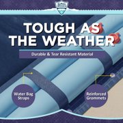 Buffalo Blizzard Deluxe Blue/Black Rectangle Swimming Pool Winter Cover, 12' x 20'