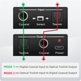 thumbnail image 2 of KSRplayer Convertidor de Audio Digital Bidireccional Óptico a Coaxial / Coaxial a Óptico, Adaptador Repetidor de Toslink SPDIF, 2 of 10