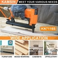 thumbnail image 3 of Kamsin KN7116S Pneumatic Continuous Firing Upholstery Staple Gun, with 10000PCS Staples, 3 of 8