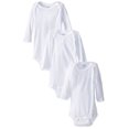 thumbnail image 1 of Lot de 3 Bodies à Manches Longues pour Bébé, Blanc, 3T, 1 of 2