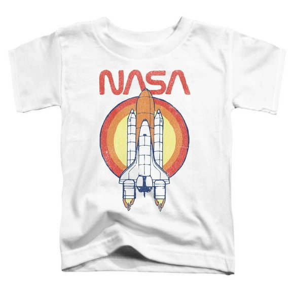 Nasa Shuttle Circle Toddler T-Shirt White