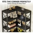 thumbnail image 6 of Tribesigns 7-Shelf Corner Bookshelf,Large Modern Corner Bookcase, 7-Tier Tall Corner Shelf Storage Display Rack with Metal Frame for Living Room Home Office (Black), 6 of 16