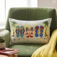 thumbnail image 2 of LR Home Panama Performance Poly Filled Pillow in Multicolored, 14" x 20", 2 of 9