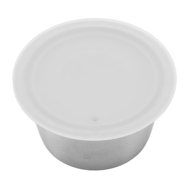 Coffee Filter, Silicone Lid Refillable Coffee 40ml For Office Green,White