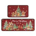 thumbnail image 1 of Set de alfombras de cocina Twyt Decor Christmas Red 43 x 76 y 43 x 119 cm, 1 of 7